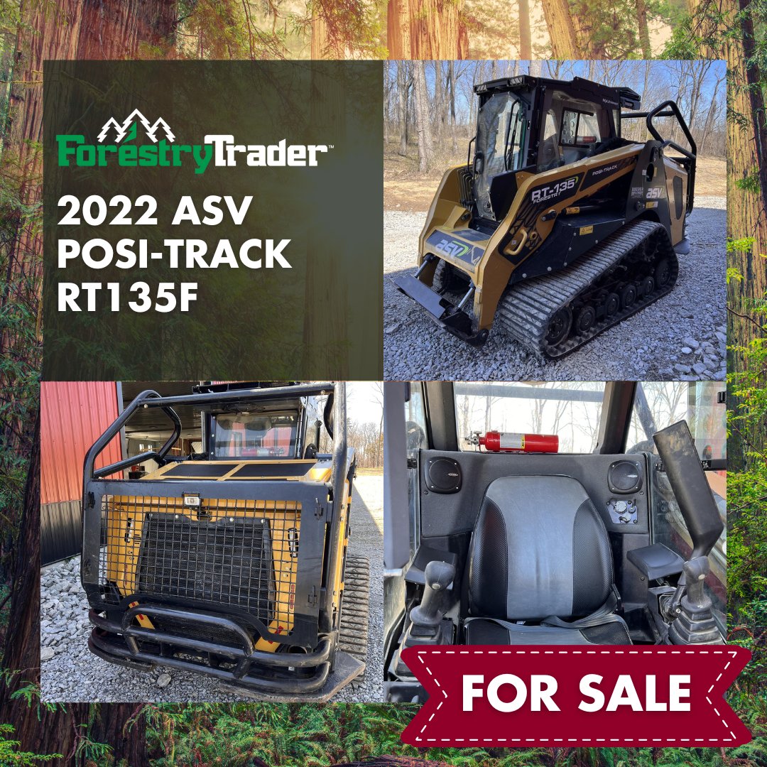 🌲 Looking for a powerful skid steer to tackle your forestry projects? Check out this 2022 ASV POSI-TRACK RT135F! 💪 With only 355 hours and listed at $125,000!

View the skid steer here ➡️ ow.ly/B49v50Rxtsf

#SkidSteerMulchers #SkidSteers #Mulchers #ForestryTrader