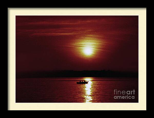 fineartamerica.com/featured/the-f… #sunset #fishing #fishingtrip #lake #Wisconsin #photography #wallart Fishermen of Madison
