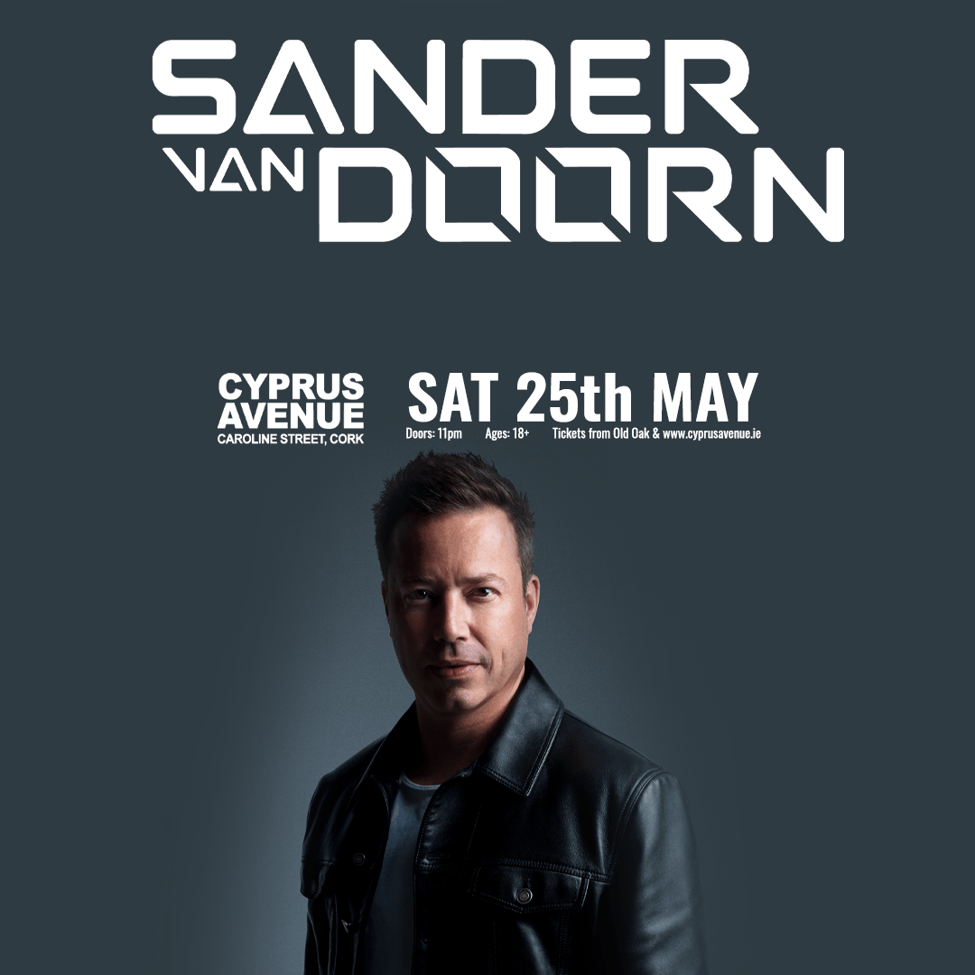 DJ legend Sander van Doorn is coming to Cork on May 25th! Catch the generation defining artist who reshapes our perception of what dance music can be. Don’t miss out, and get your tickets at cyprusavenue.ie @SandervanDoorn #sandervandoorn #Cork