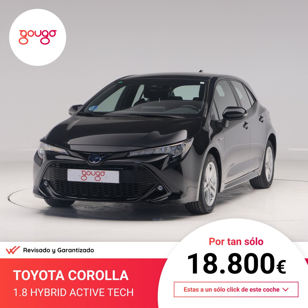 🥳 Tenemos una opción perfecta para ti en nuestro stock. Por 18.800€ puedes tener este increíble Toyota Corolla Active Tech. Encuentra toda la información sobre este vehículo en el enlace. 👇🏼 🔗 gougo.es/coches-segunda…