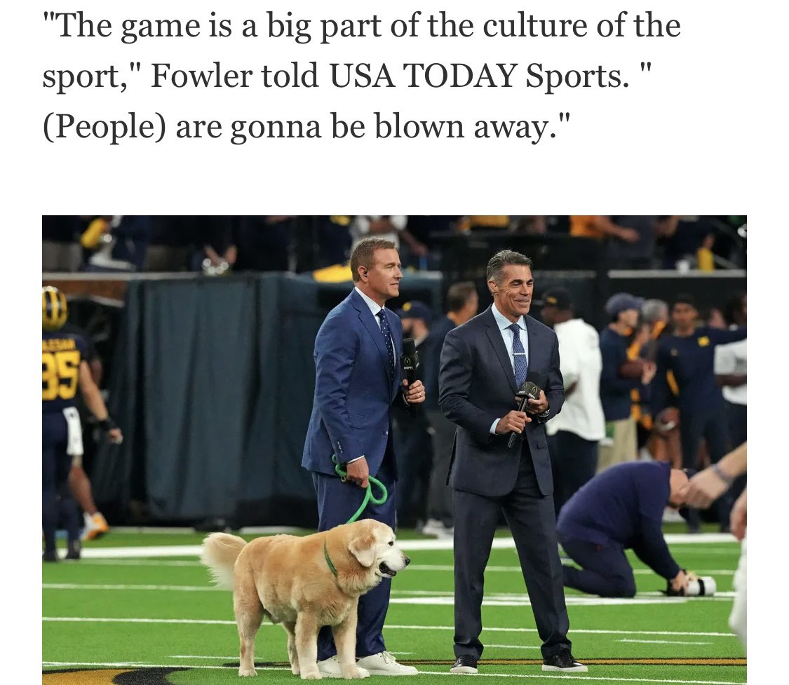 Chris Fowler & Kirk Herbstreit says they are ready to blow peoples mind in July 👀 via @USATODAY  (link to article in comments)