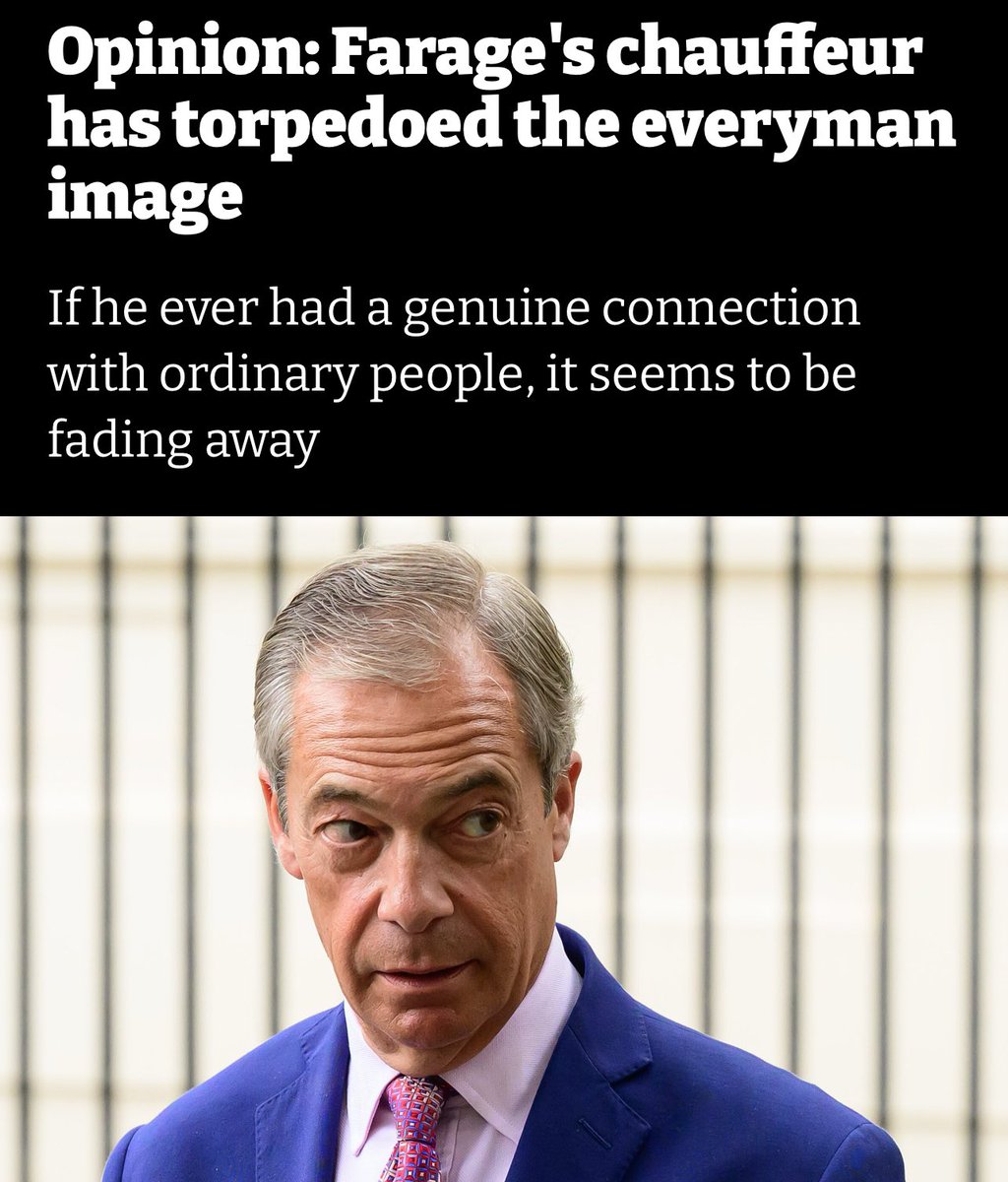 I am shook. Shook, I say. You mean to tell me that @Nigel_Farage, the man who threw the most monumental fannywoble over losing his Coutts account - a privilege of the elite - is not, in fact, an “everyman”? This man, who attended the prestigious Dulwich College and went on…