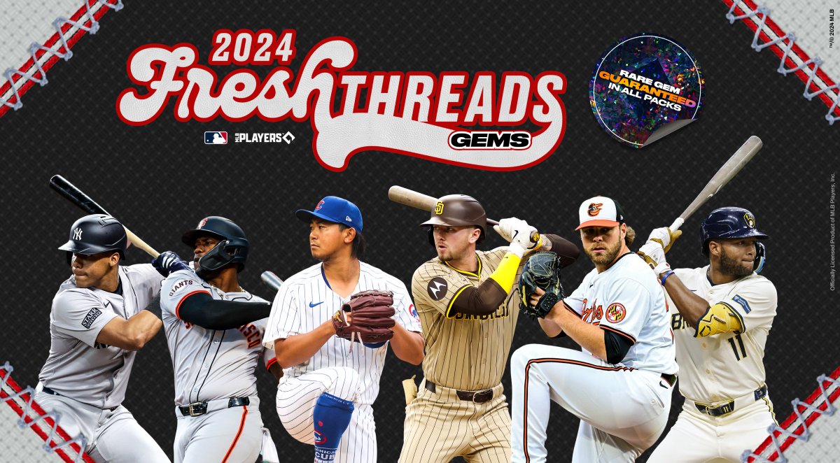 Ready for more Gems!? Us, too. 😎 Introducing... 🤌2024 Fresh Threads🤌 The latest installation of Gems, dropping on May 14 @ 1PM ET, gives fans a chance to own the first highlights of MLB stars in their new threads. That’s why 2024 Fresh Threads will feature forty-five (45)…