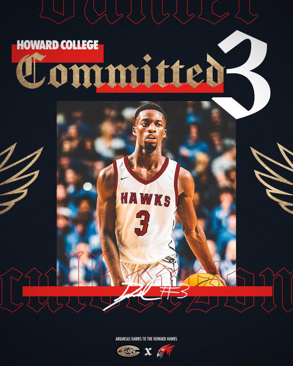 COMMITTED‼️ 2024 PG Daniel Culberson will continue his basketball and academic career at Howard College in Big Spring (TX) 🔴⚫️ @Dani3l2024 | @HowardHoops