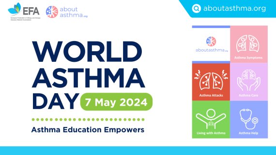 Marking World Asthma Day, the European Federation of Allergy and Airways Disease Patient's Association (EFA) are launching an innovative website to empower patients and their caregivers about. Check it out at asthma.org