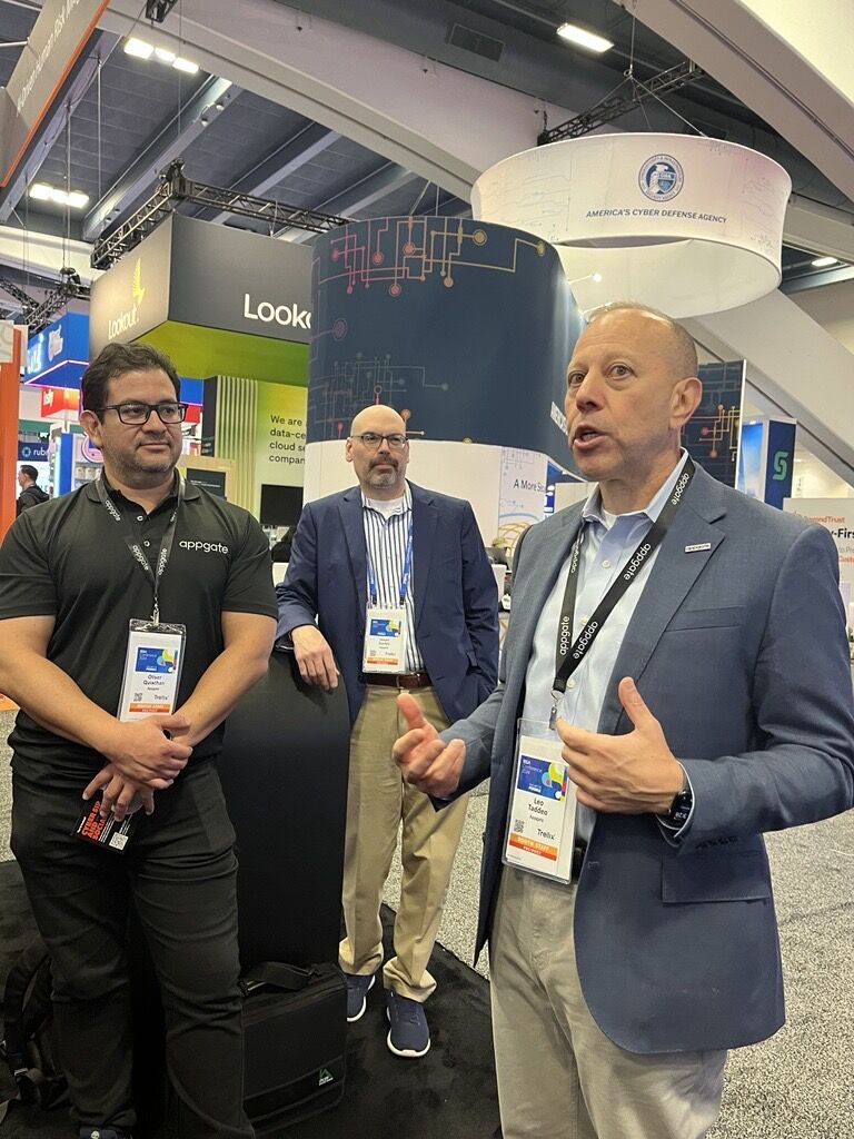 AppgateSecurity's tweet photo. What a great opening night at #RSAC 2024! #teamappgate is heading into Day 2 ready to go. Stop by booth S-1143 to talk to our #networksecurity experts about industry-leading #ZTNA and #fraudprotection solutions. And grab some swag, too. Learn more: https://t.co/hSi6rl3Ekp https://t.co/JhyoI7VdPN