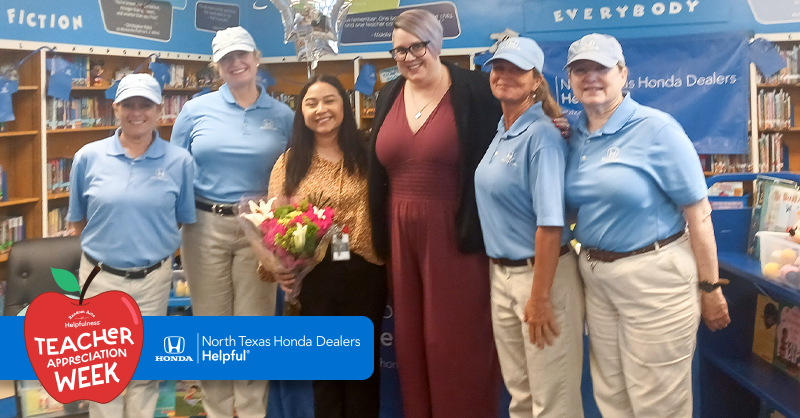 Jessica Torres from Sylvia Mendez CREW Leadership Academy grew up in the community and is constantly giving back inside and outside of the classroom. So, we surprised her with $5,000 worth of supplies!