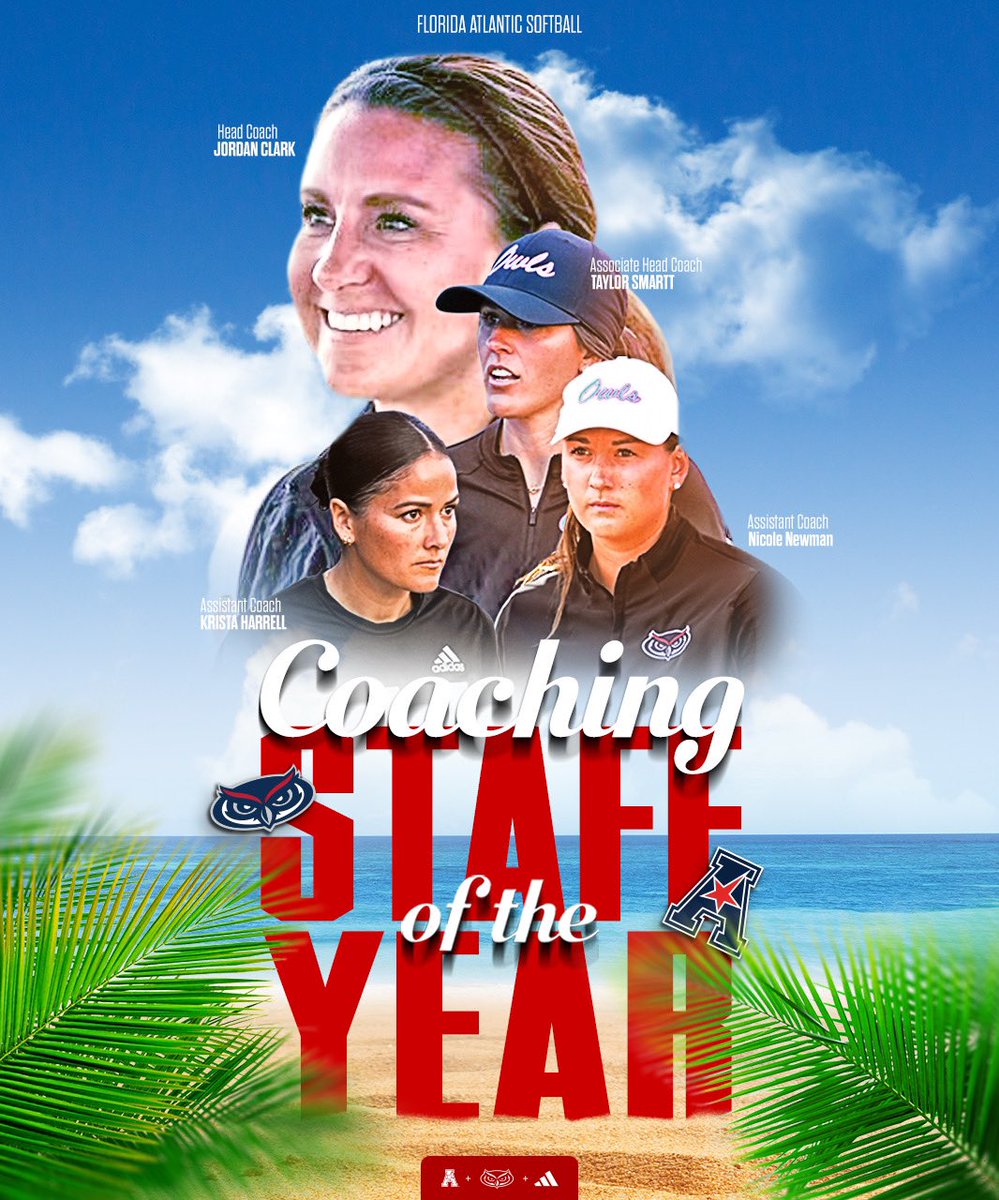 2024 AAC Coaching Staff of the Year! 🏆 41 wins and counting 👌 #WinningInParadise