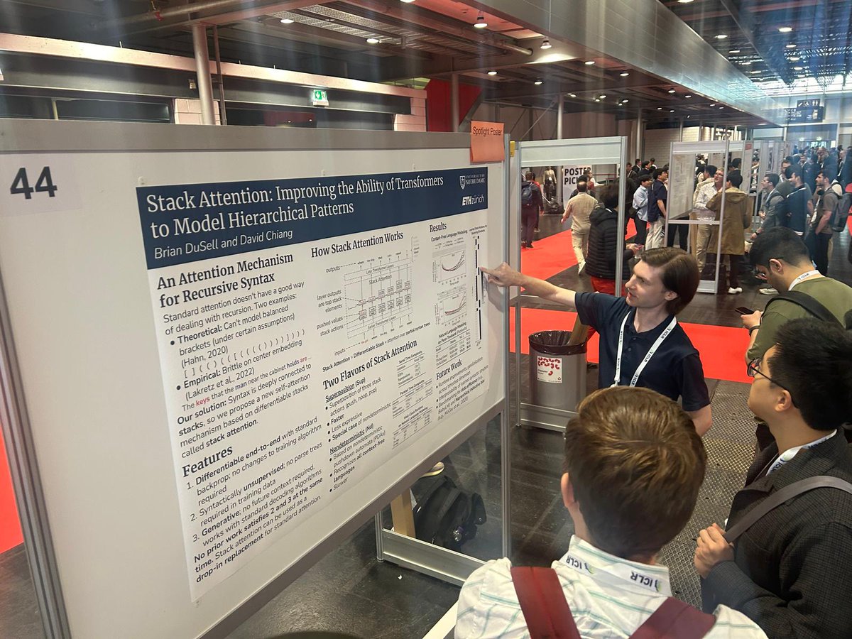 Had a lot of fun presenting our spotlight paper "Stack Attention" at <a href="/iclr_conf/">ICLR 2026</a> ! That was quite a crowd -- please reach out if we didn't get a chance to chat! openreview.net/forum?id=XVhm3…