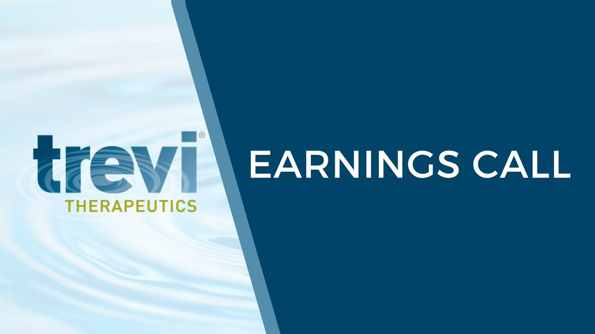 Join us this afternoon at 4:30 p.m. ET for our 1Q 2024 #earnings call.  ow.ly/qvtb50RyVmz

$TRVI #idiopathicpulmonaryfibrosis #chroniccough #RCC #clinicaltrials