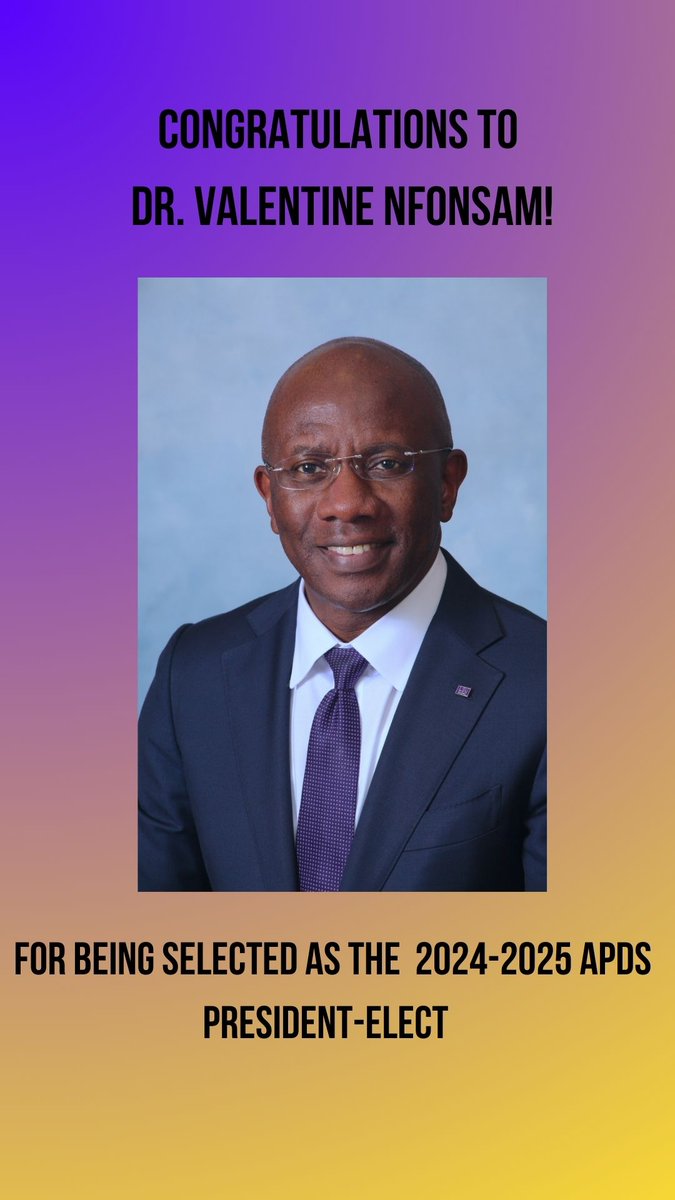 Our Chairman has been appointed to another leadership position! Congratulations, Dr. Nfonsam!