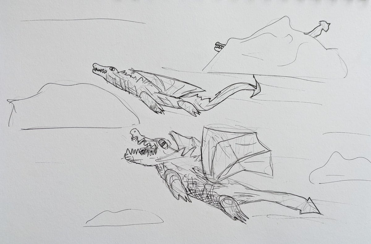 Migrating Dragons, by Arlo, year 6 I love his drawings! @PieCorbett @AlisonKriel @Artology @DavidMelling1 @chrisdysonHT @shapenortharts @ChrisJordan54