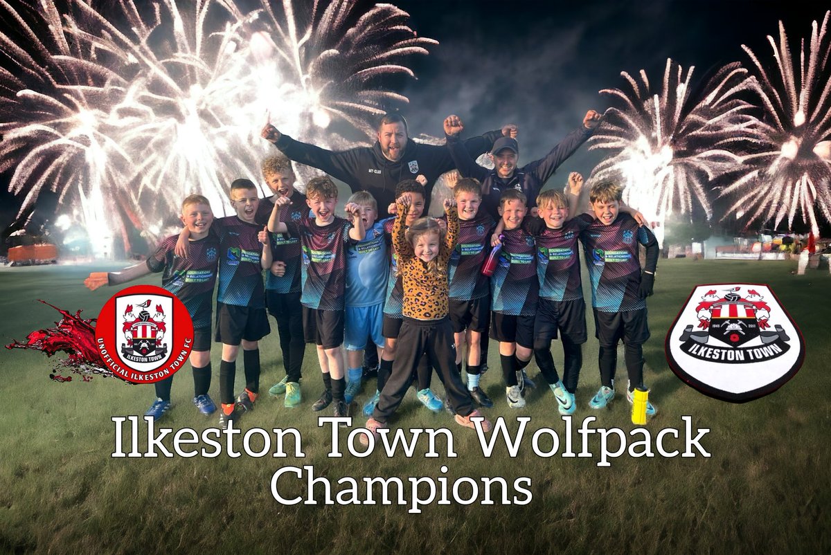 Well done to Ilkeston Town Wolfpack on promotion from Division One to Premiership tonight #IlkestonJuniors