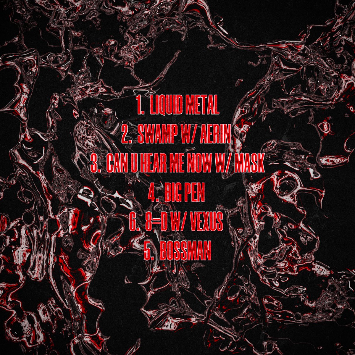 Track list for LIQUID METAL EP out Friday!!