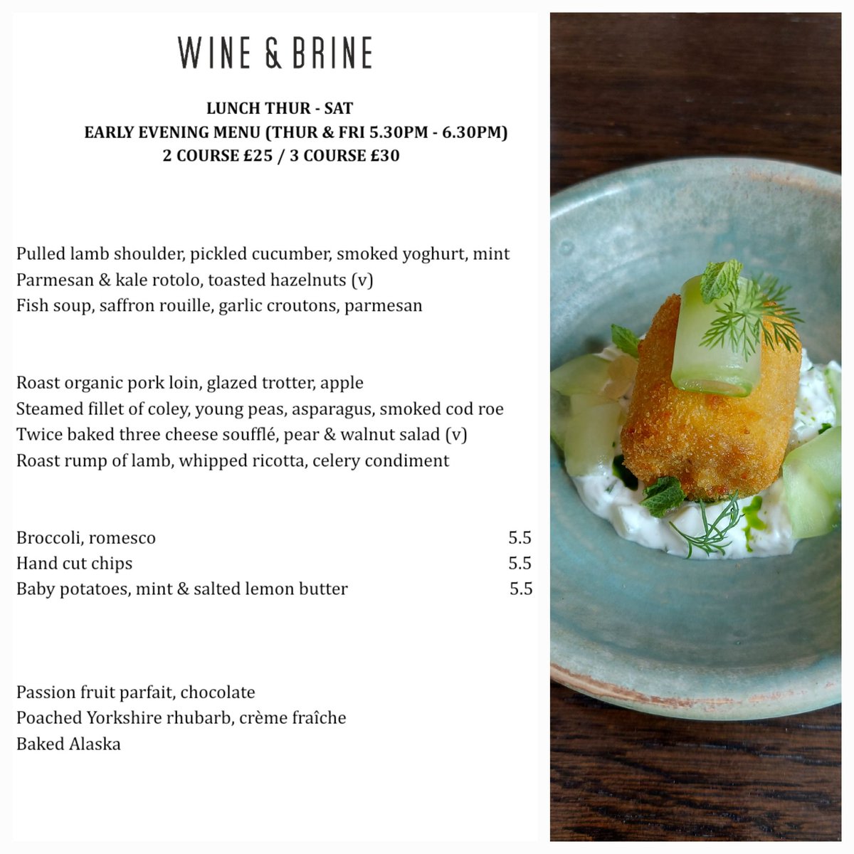 See you Thur at 12 noon. A la carte also available