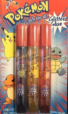 Dinosore's tweet photo. @pokejungle @ColourPopCo Idk what the eeveelution product on the right is, but it unlocked a core memory I had of these pokemon glitter glue tubes when I was a kid 🥹 https://t.co/RQ8YFS3CWH