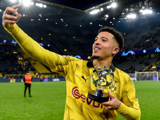 Jadon Sancho has really gone from training on his own and with U18s to Champions League final in 5 months.

Crazy 🤯
