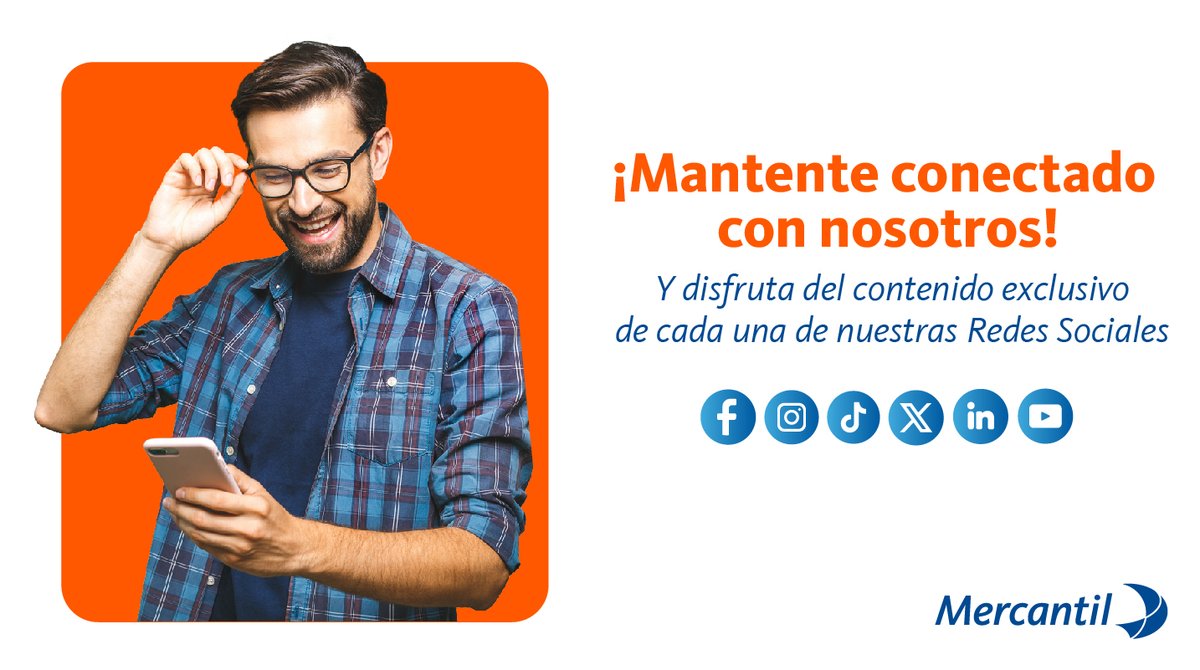 Te invitamos a disfrutar de toda la información especializada que tenemos en todas las plataformas en las que tenemos presencia. ¡No te pierdas de nada! #Mercantil #RRSS