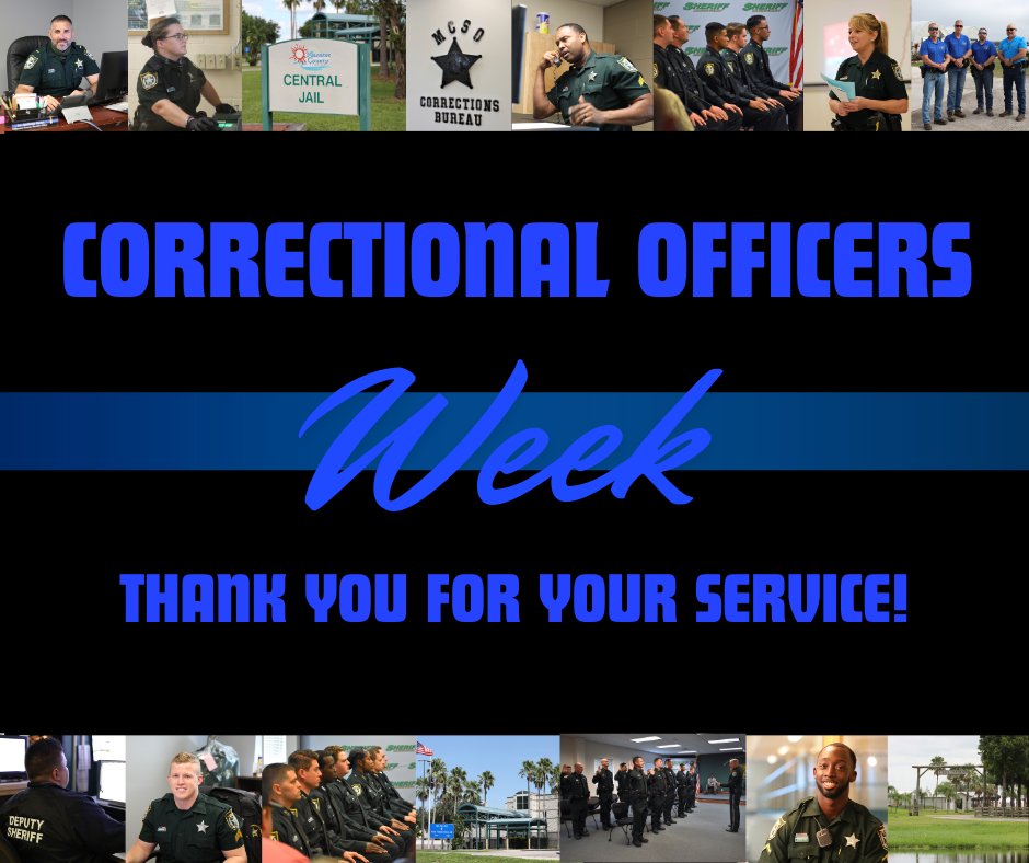 It's #CorrectionalOfficersWeek! We appreciate our Corrections Bureau team for everything they do from ensuring the safety of inmates at the Manatee County Jail to managing programs like the Recovery Pod & Leading Inmates to Future Employment (LIFE). We can't thank them enough!