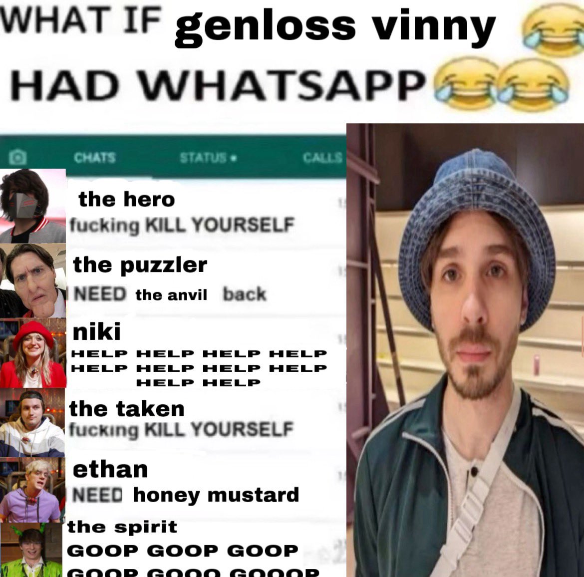 what if genloss vinny 😂 had whatsapp 😂😂