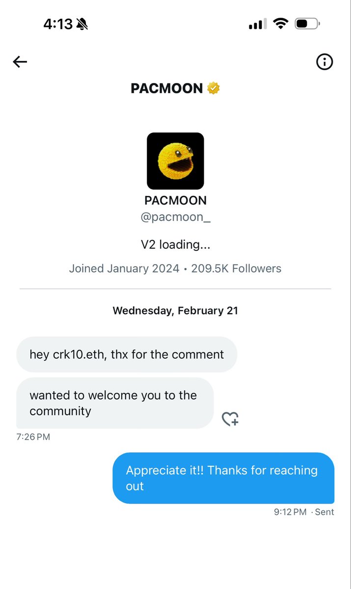 I knew @pacmoon_ was going to be special when they initially reached out to me when I first found out about their token 

Been a $PAC supporter ever since