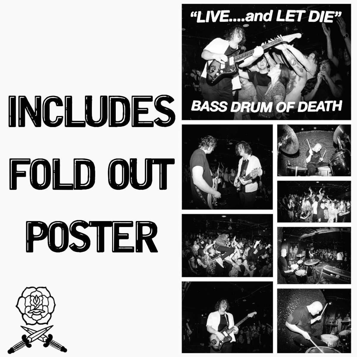 “LIVE….and LET DIE” 14 SONGS 1 LIVE RECORD PHOTOS BY LARRY NIEHUES AND BROCK FETCH FOLD OUT POSTER OUT EVERYWHERE JUNE 7 2024 LINK IN BIO TO PREORDER