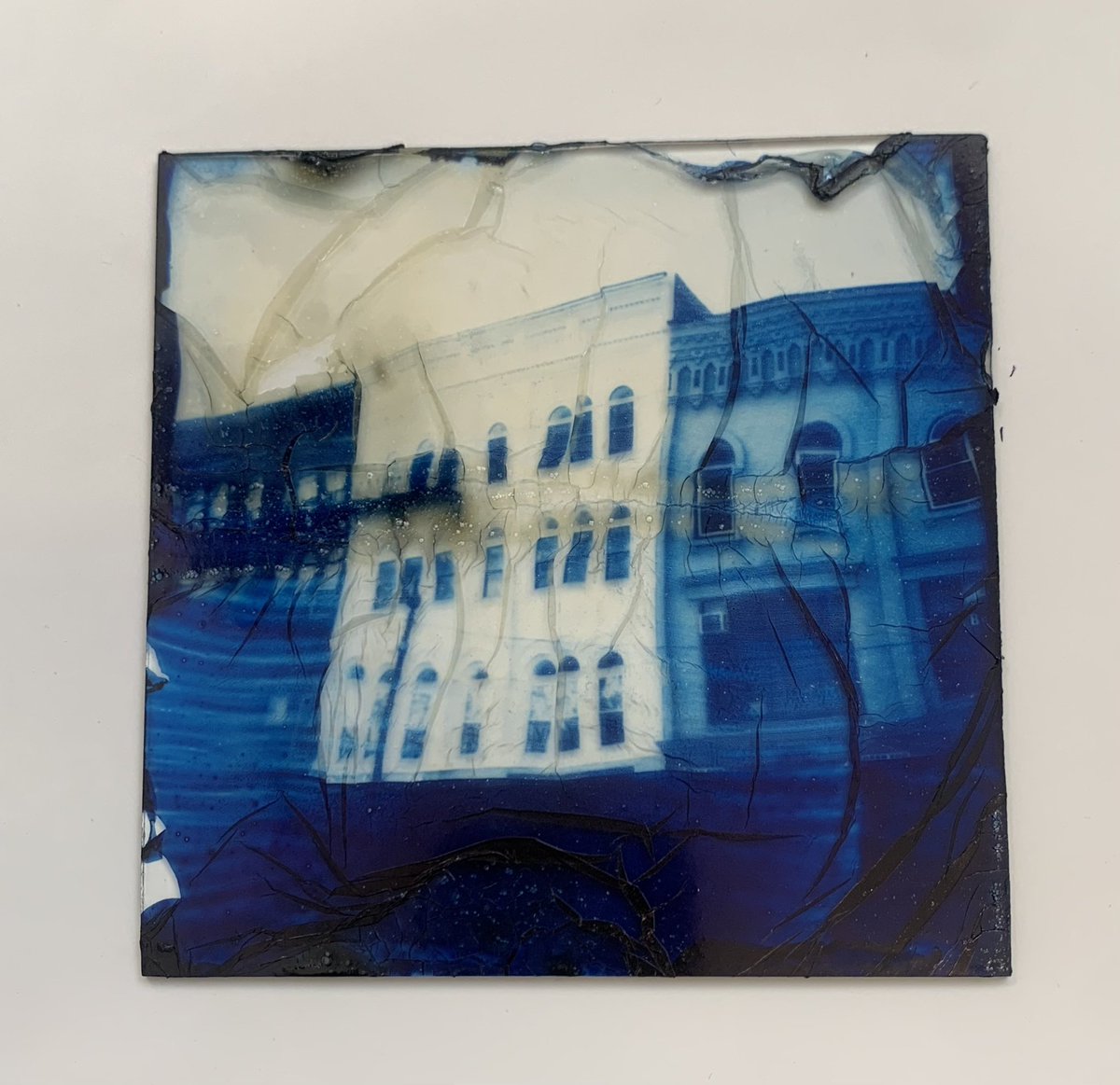 deletedimage's tweet image. wonky buildings on glass