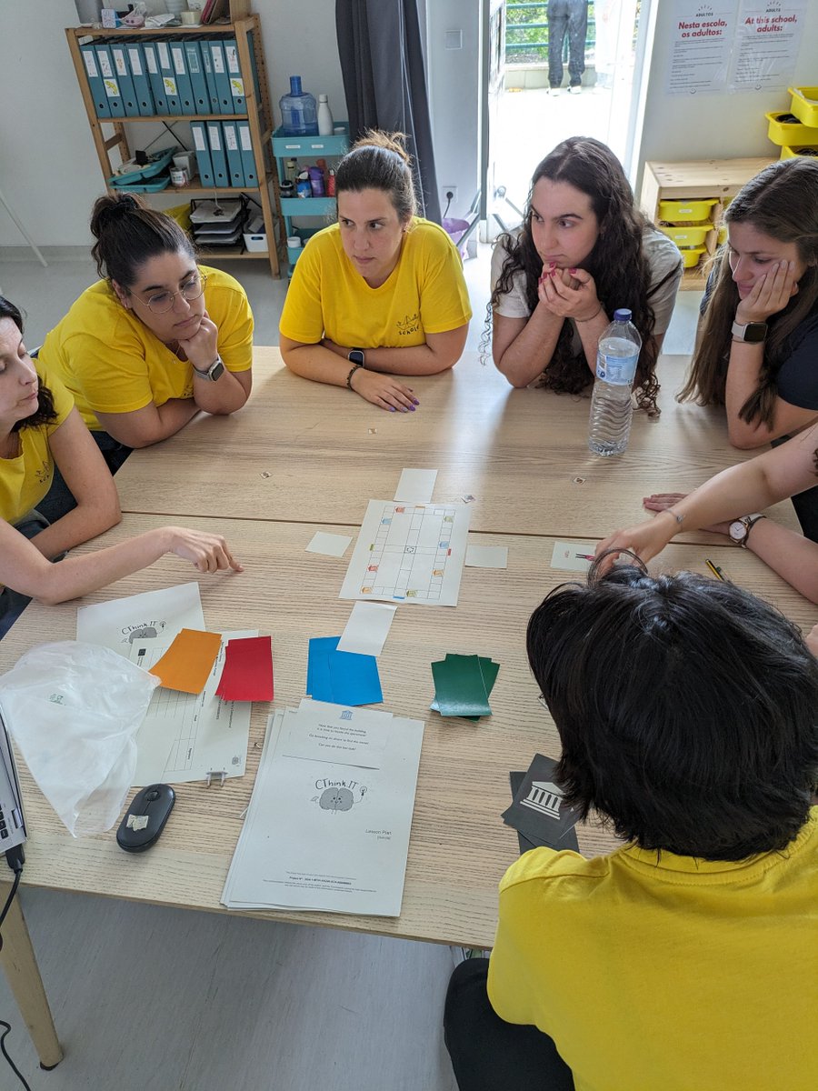 Cthinkit's tweet image. 🌟 Big news from Scholé in Portugal! Teachers have aced their training and put our game&apos;s lesson plans to the test in classrooms. Students are hooked! 🎮 Gathering crucial feedback to level up our game. Stay tuned for more on our #STEMEducation journey! 🚀 #CThinkit #ErasmusPlus
