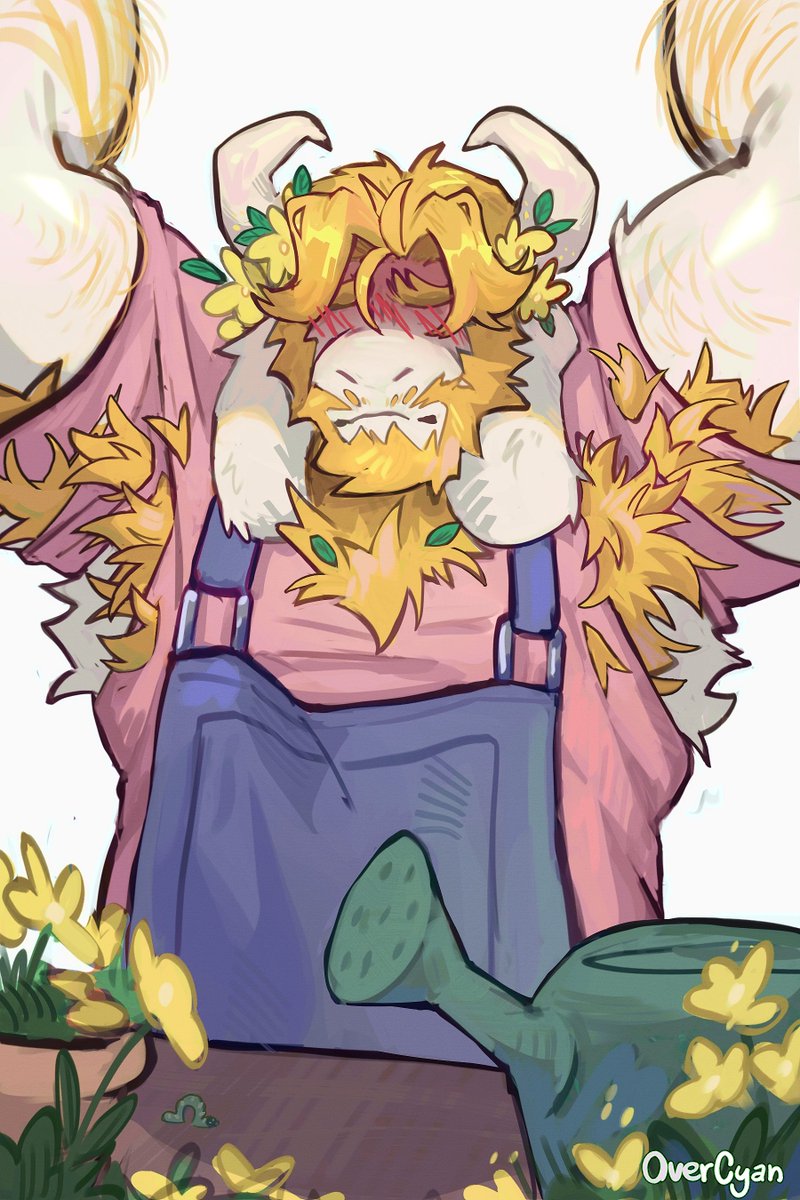 alright. last one. hope it's not too late
Asgore needs new gardening clothes🌱