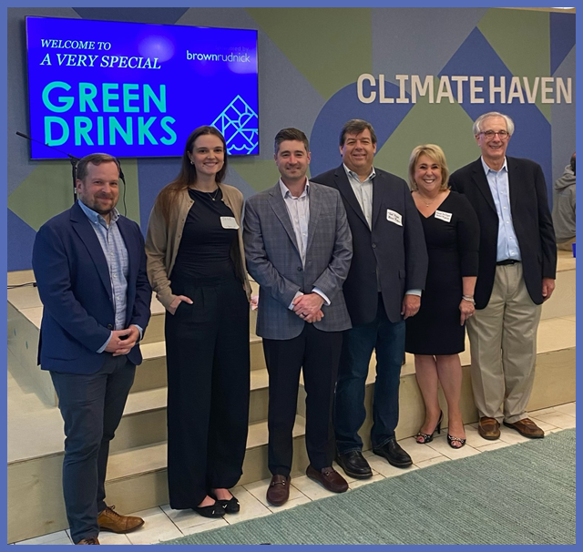 We were delighted to sponsor @ClimateHaven’s Green Drinks event, led by partners Jimmy Morrissey and Tom Regan, last week in New Haven, CT. Nearly 200 people were in attendance including partners Franca DeRosa, Kyle Johnson and Phil Small; and associate Jane Motter.