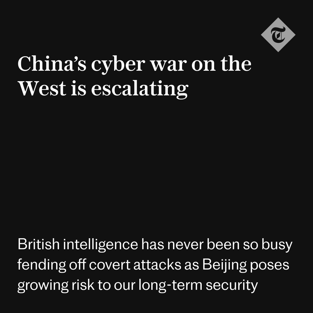 🔴 'Either China is getting more aggressive. Or Britain is looking harder for the rocks and what’s under them. Or both.' Read the full article from @rmendick and @jamestitcomb ⬇️ telegraph.co.uk/news/2024/05/0…