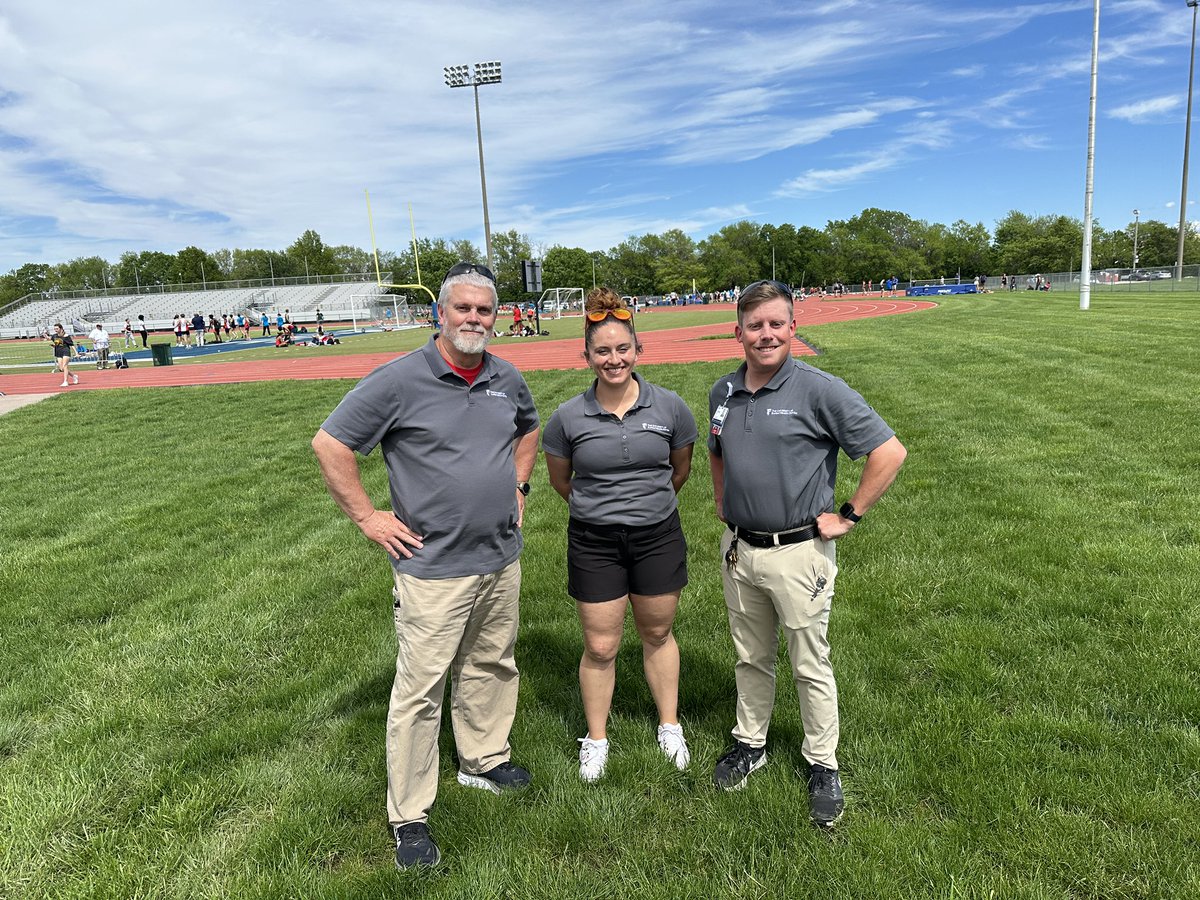 JV Sunflower League Track & Field meet at ODAC athletic training staff is ready to go!