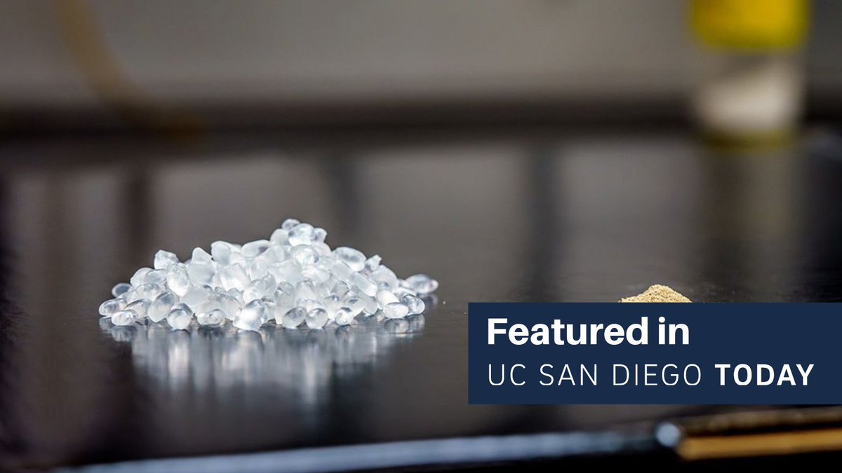 Biodegradable ‘Living Plastic’ Houses Bacterial Spores That Help It Break Down: UC San Diego researchers have developed a biodegradable form of thermoplastic polyurethane (TPU), a soft yet durable commercial plastic. Learn more at today.ucsd.edu/story/biodegra….