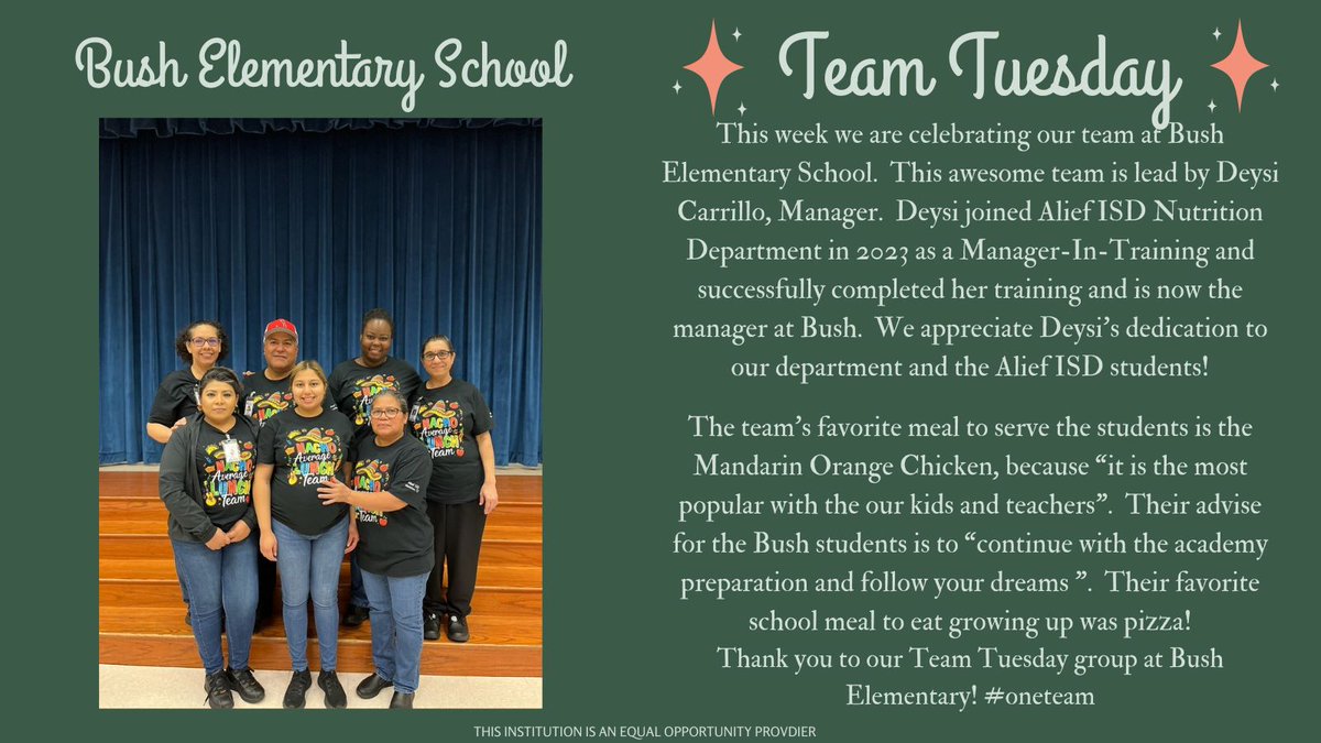 Please help us celebrate our team at @ajbushelem for Team Tuesday!!!