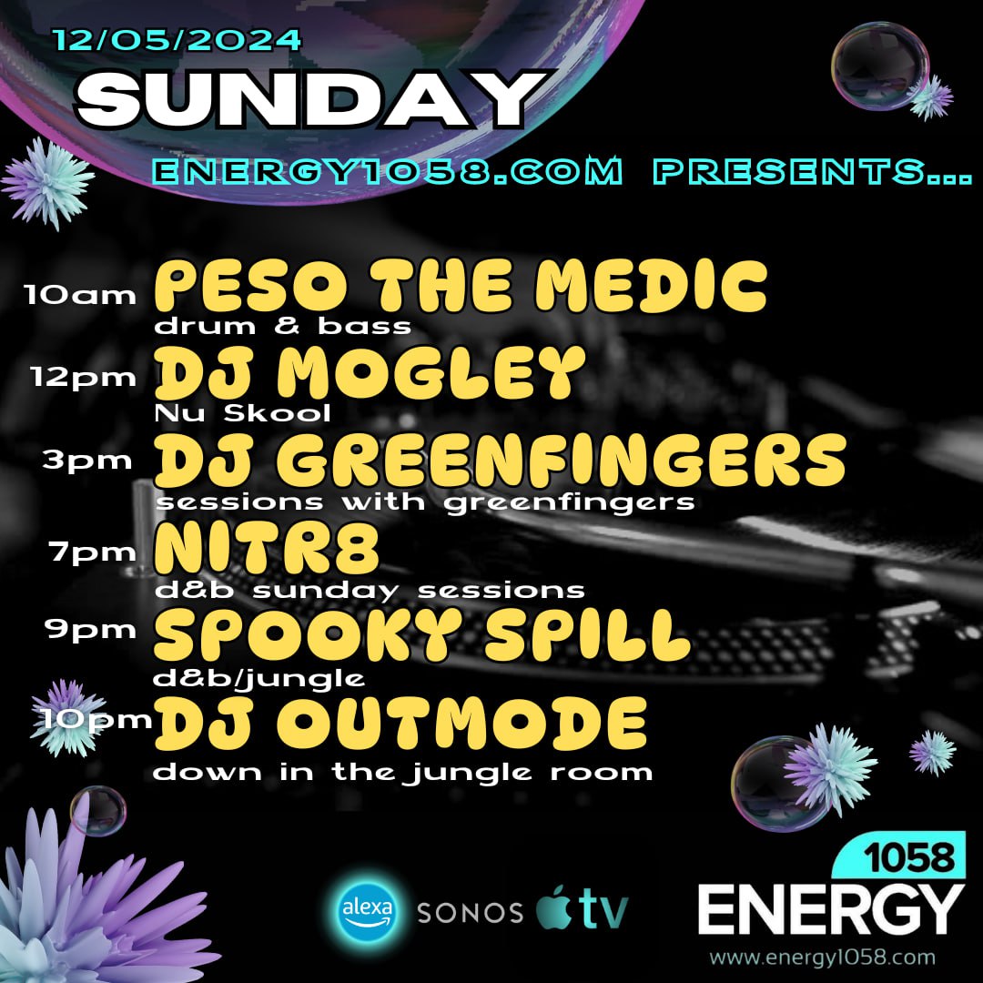 THIS WEEKEND... Get your earholes around these! Come join the chatroom and listen in on energy1058.com