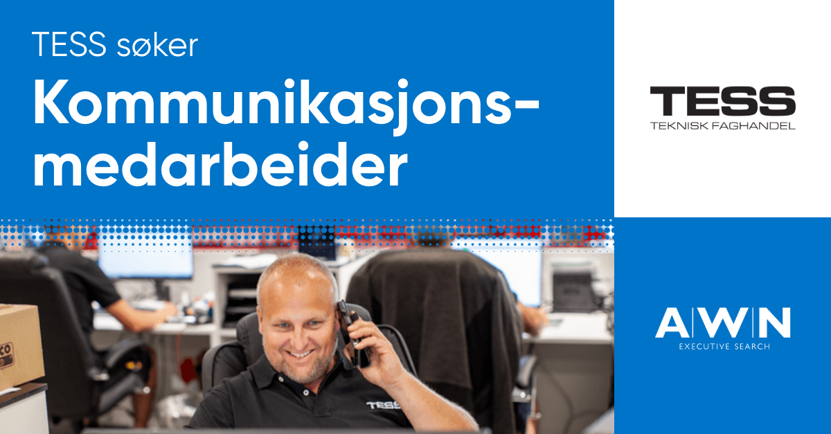 AWN søker på vegne av TESS kommunikasjonsmedarbeider. Søk da vel!
#journalist #kommunikasjon #NJ #journalisten 
bit.ly/3UNx3do
