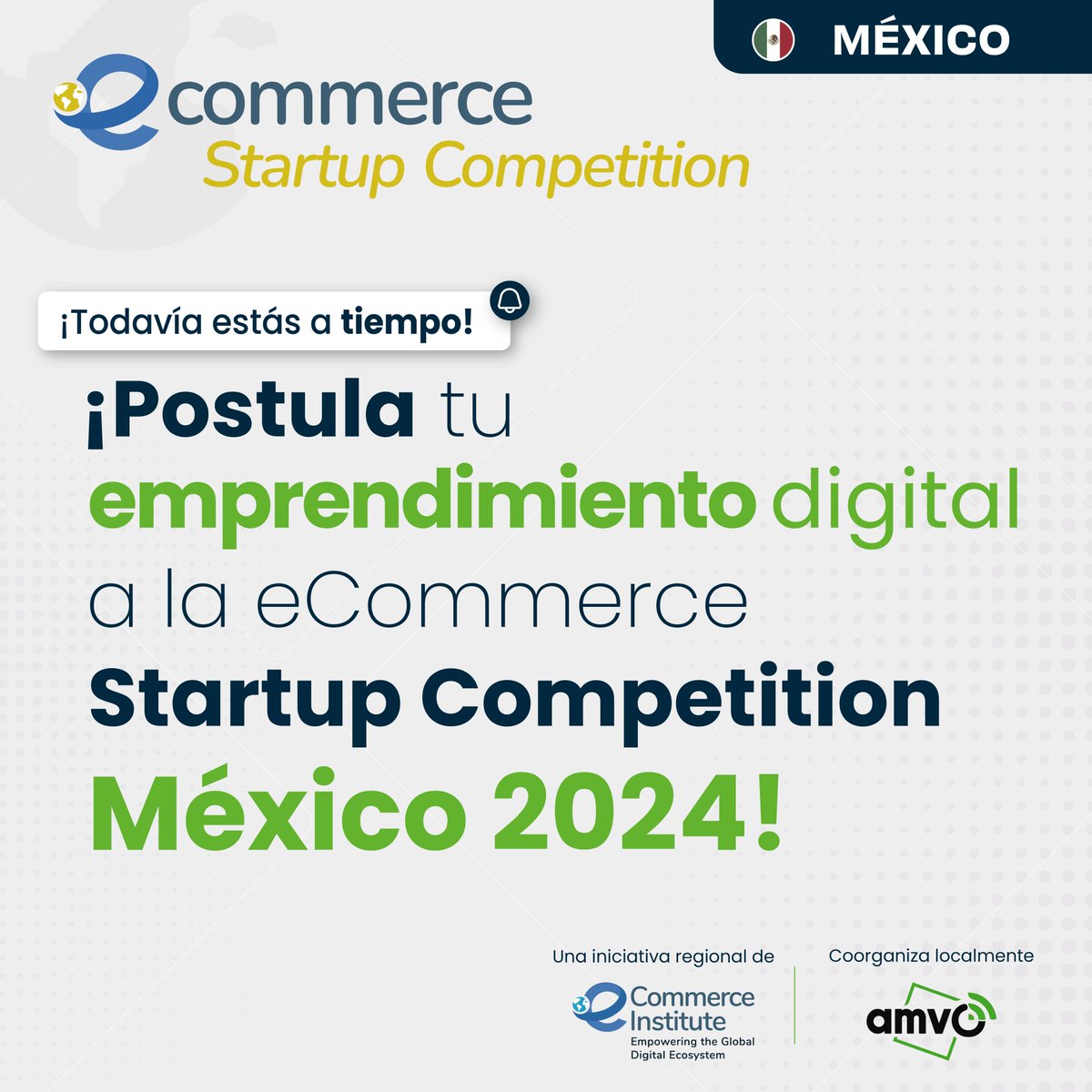 👋 🇲🇽 ¡Hola #México! ⭐ ¿Listos para que tu emprendimiento #digital sea reconocido en la industria? 

📝 ¡Ya se encuentra abierta la postulación a la eCommerce #Startup  Competition #México 2024! bit.ly/3Ww6NWf

#eRetailDay #eRetailDayLatam #startup #startupcompetition