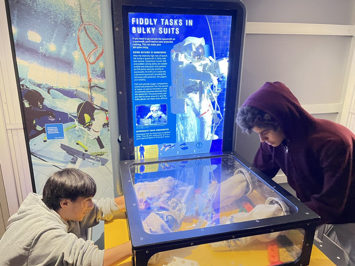 We fought off dinosaurs, rode with the cowboys, and survived space while on our Field Trip to the Witte! The GT 7th grade classes had so much fun! @JordanNISD @WitteMuseum @NISDGTAA