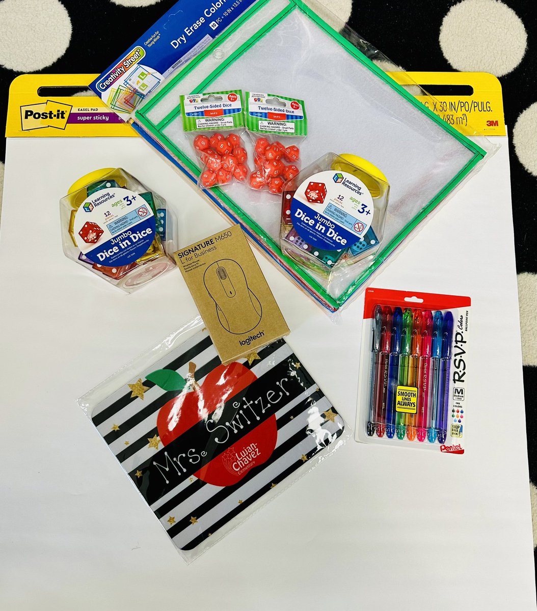 So excited to receive these fun things as part of teacher appreciation! 🤩😍🥰 Thank you! <a href="/CRemes_LCES/">Claudia Remes</a> <a href="/LChavez_ES/">Brenda Mills</a> <a href="/APena_LCES/">Angie Peña</a> <a href="/DAleman_LCES/">Dulce Aleman</a> #TurnItUp LCE Stars ⭐️