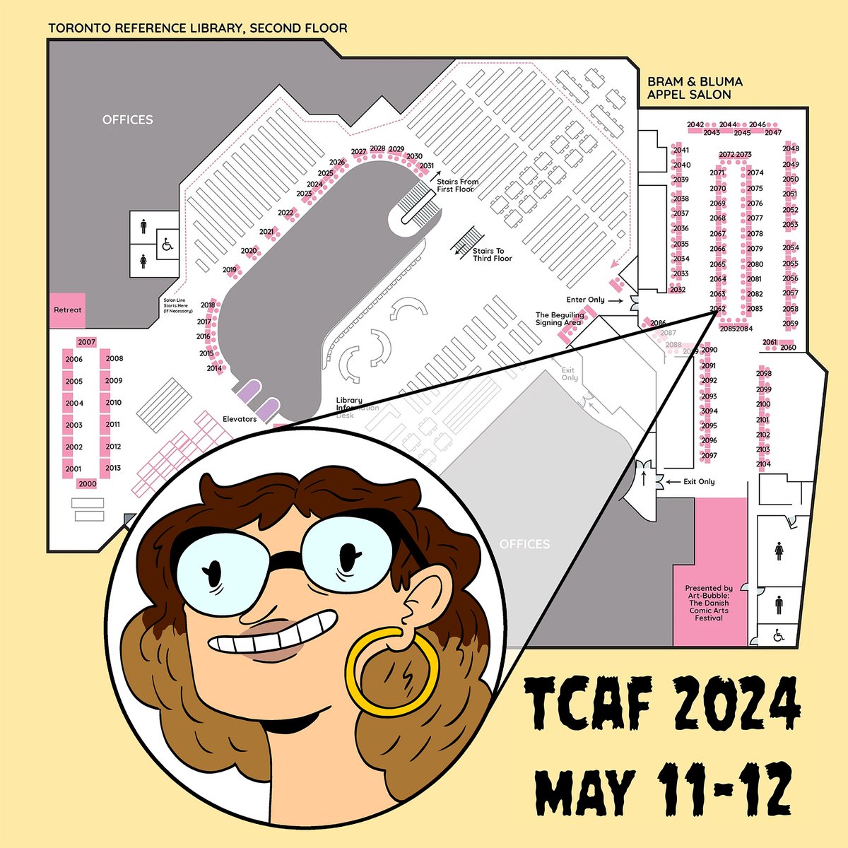 this weekend is @TorontoComics! i'll be at the reference library all weekend, table 2062 on the second floor. come say hello~