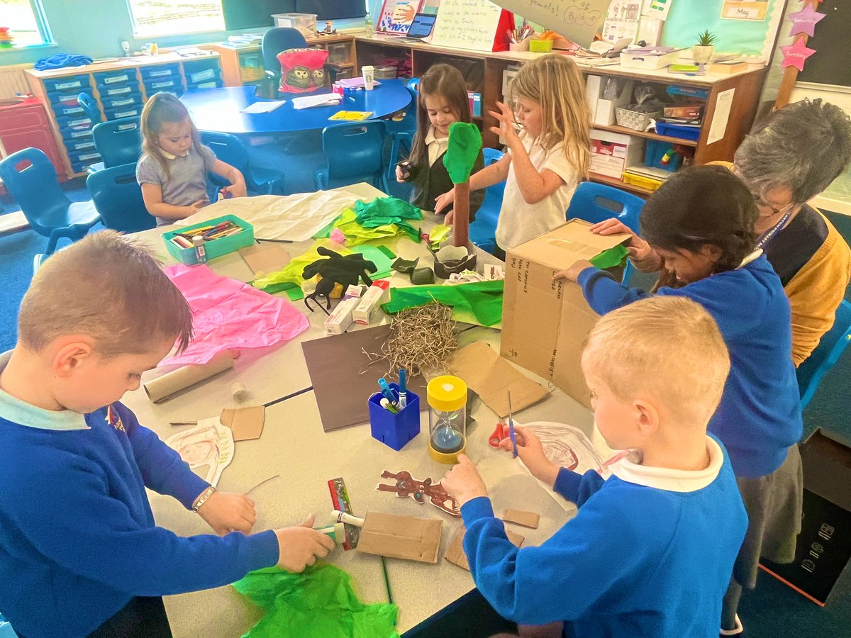 Primary 2 are spending this week getting organised for our Rainforest showcase on Friday. Here is a sneaky peak at what we are planning to present to our grown ups and the school… #rainforest #project #article31 @UN