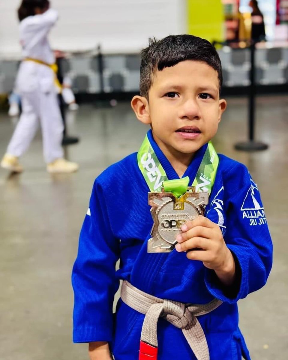 Super proud of my little warrior. He recently placed 2nd in his first ever @ibjjf tournament this weekend in Atlanta.  He was super pumped, scared, anxious, and doubted himself. He toughened up and stepped on the mat either way and gave it his all. #DiGeorgesyndrome #BJJ #IBJJF
