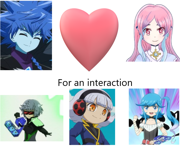 //Yes I actually made my own image for starter calling purposes lmao, and yes, I intentionally put Mirai and Luge on either side of the like heart shut up XD  I will get to these likely tonight during the hour before I go to sleep.