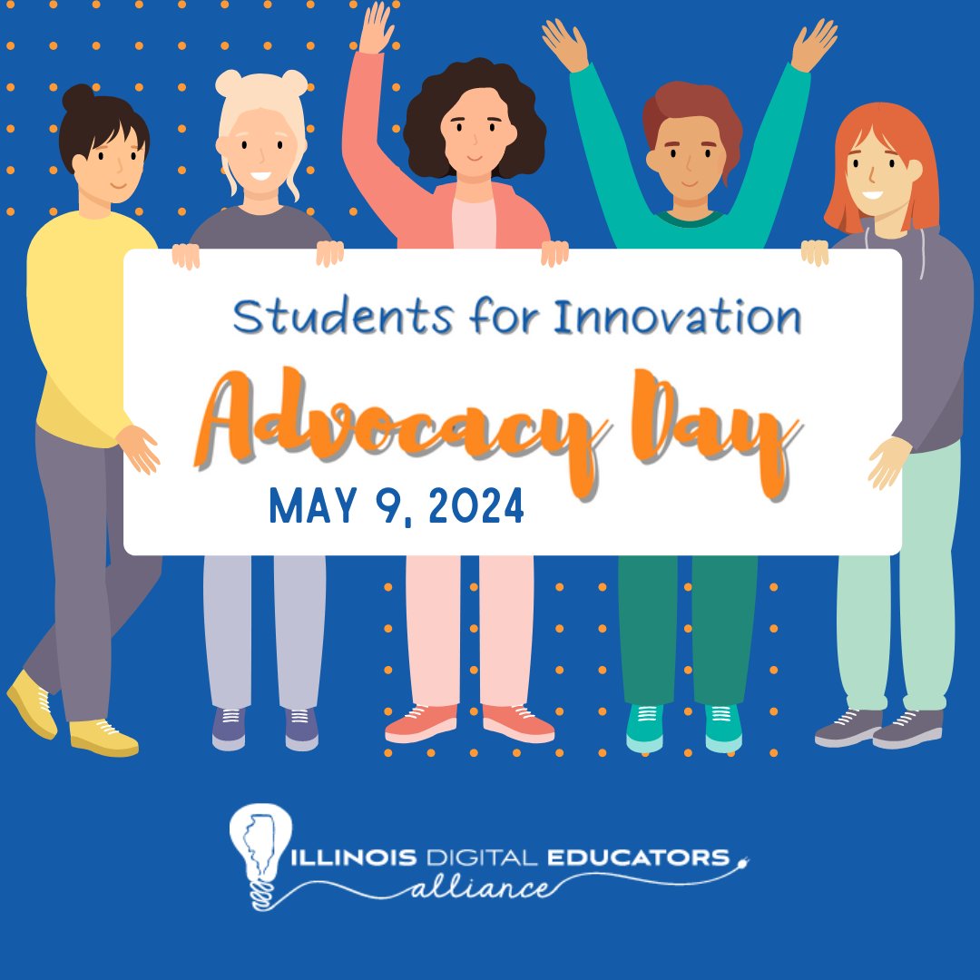 THIS THURSDAY: Join @fiscus29, @timmcilvain & @ideaillinois at the IL State Capitol for Students for Innovation: Advocacy Day!💡 Starting at 9:30 AM, students will share projects & demonstrate innovative learning's importance for Illinois legislators. 🔗 ideaillinois.org/AdvocacyDay