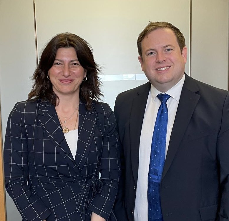 Always good to meet with @SophieKatsarava Ambassador of #Georgia 🇬🇪 to 🇬🇧 to discuss bilateral issues between our two countries, developments in the region, stability in the Caucasus, and European security. Proud of the rugby links between 🇬🇪 and 🏴󠁧󠁢󠁷󠁬󠁳󠁿 too!