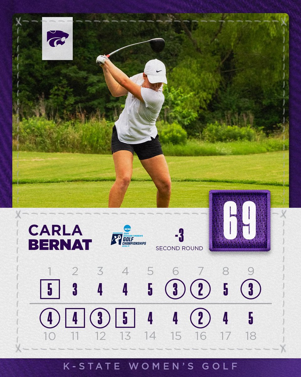 Tied for the lowest round ever by a Wildcat in NCAA play 😤

📊 k-st.at/3WstvP1

#KStateWGOLF