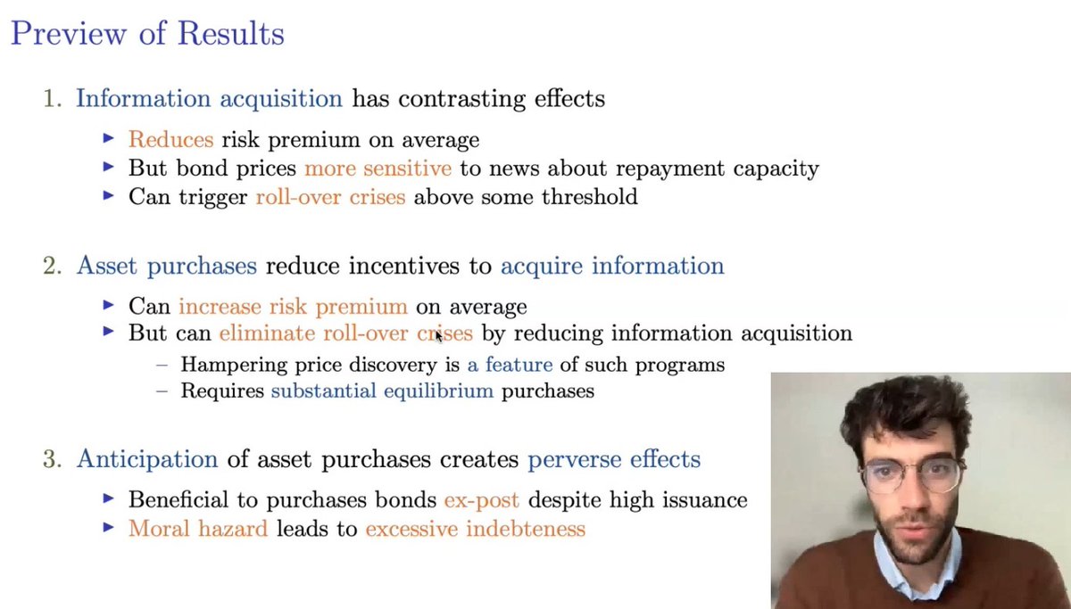 vimacro_org's tweet photo. Excellent VIMM #seminar and discussions today with @PaulFontanier (@Yale) who presented his paper "Sovereign bond purchases and rollover crises" @vimacro_org

Thank you Paul!

Paper &amp; Video: https://t.co/nWeQlECj3y

#EconTwitter #Research #Economics #FinancialStability @YaleSOM https://t.co/eomqcdim3F