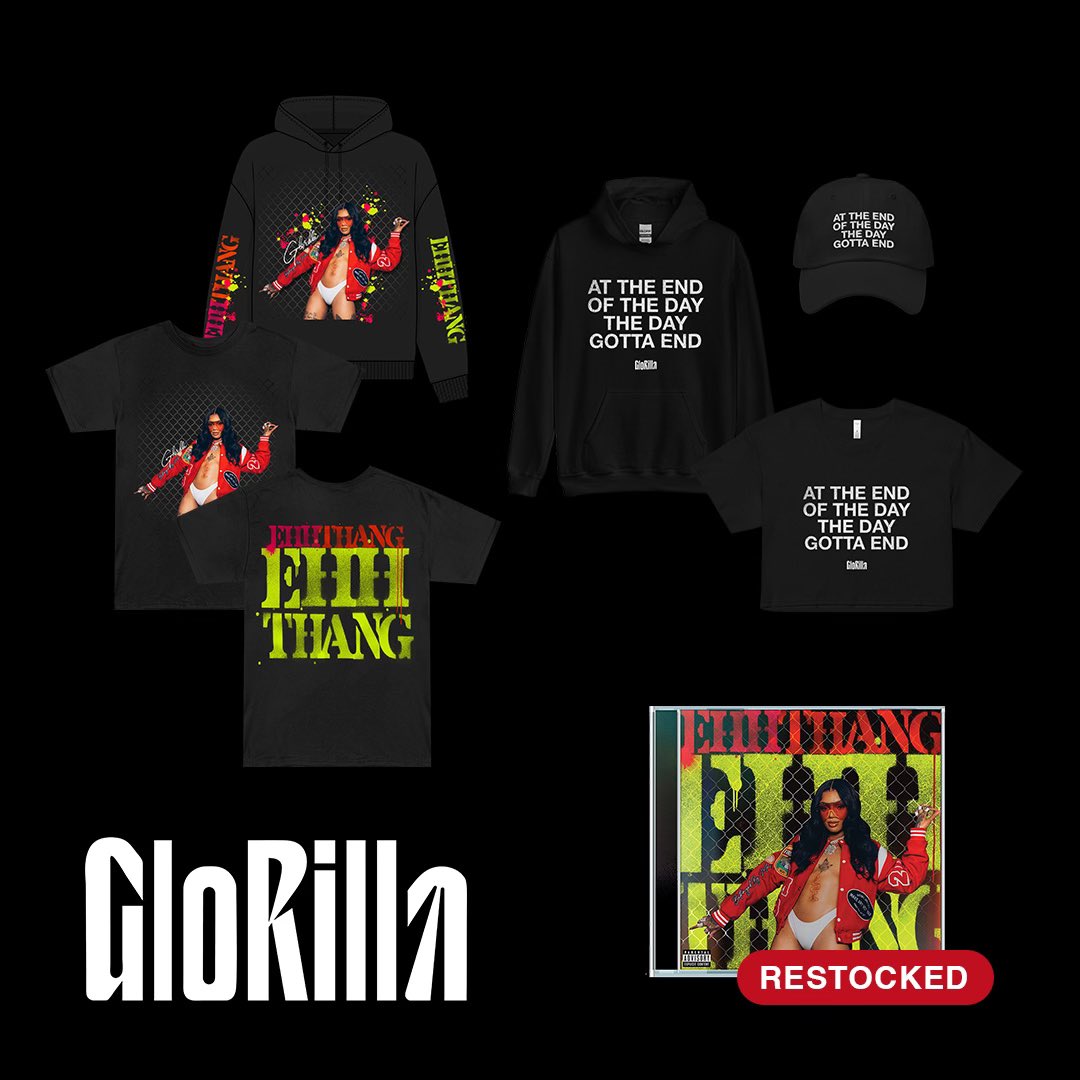 #Gloridaz we back with some NEW merch‼️Can’t wait to see all of y’all rock this at tour ❤️Signed cds and more now available at shop.glorillaofficial.com ✍️
