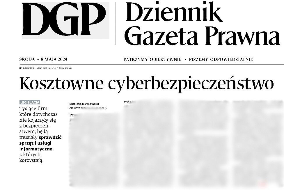 Jutro w @DGPrawna kolejna odsłona walki chińskiego biznesu o to, aby polskie regulacje cyber były bezzębne i nie dawały realnej ochrony. Rządowi, jaki by on nie był, należy się tu szerokie wsparcie. Cena za warcholstwo może w tym wypadku okazać się bardzo wysoka.