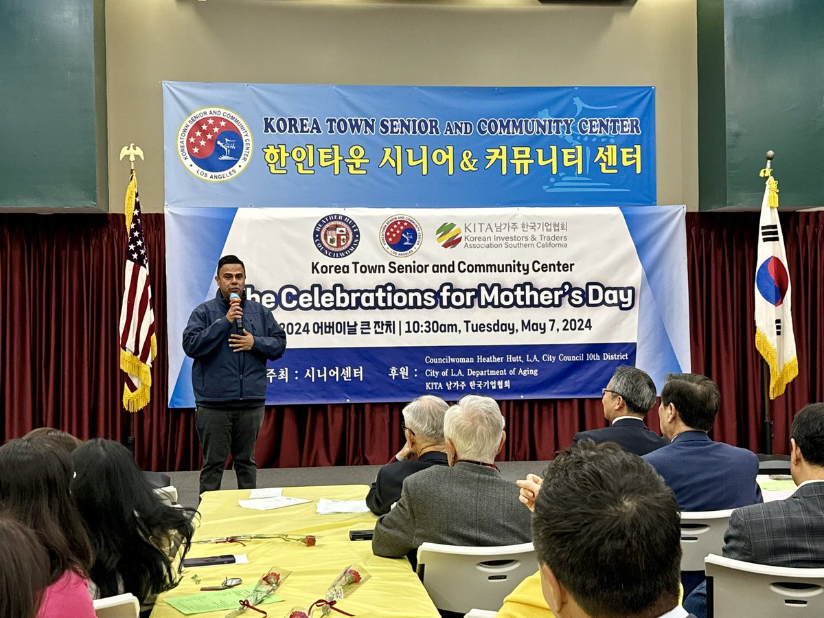 Thank you Koreatown Senior & Community Center for an amazing celebration of our Mothers!! Let’s spread Mother’s Day joy and say thank you for all our Mothers do and sacrifice for us 🌹🌹 #AD54 #Koreatown